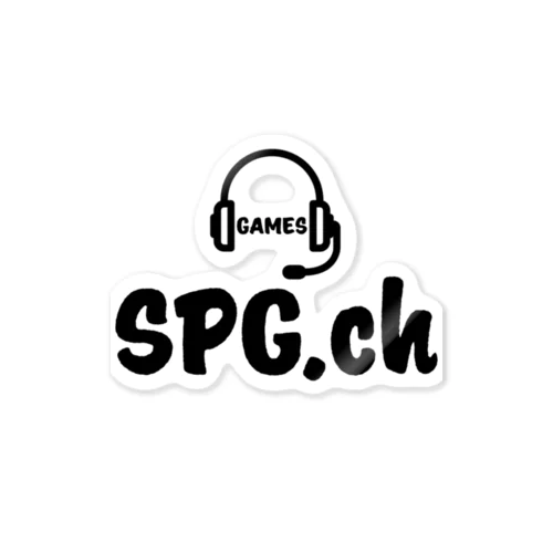 [公式]SPG.ch 黒文字 ステッカー