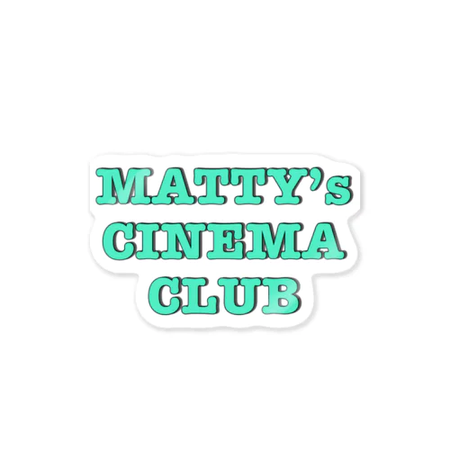 MATTY’s CINEMA CLUB original logo GRN ステッカー