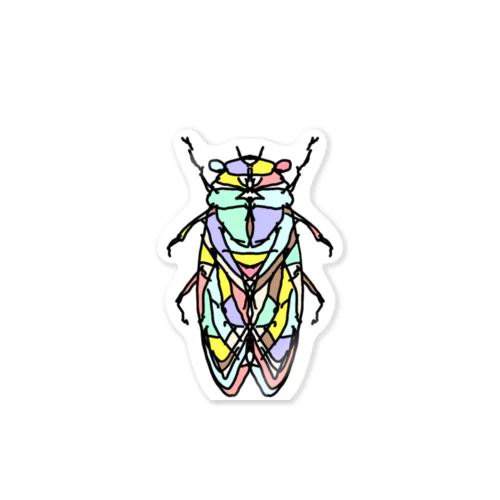 cicada ☆(せみ)collarバージョン　Full of vitality　(フル　オブ　バイタリティ) Sticker