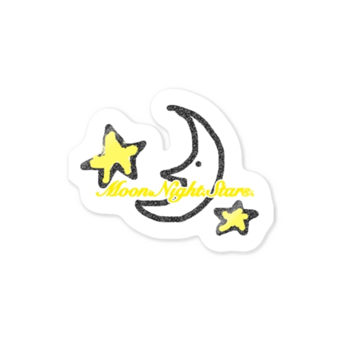 Moon.Night.Stars. Sticker