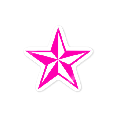 STAR pink Sticker