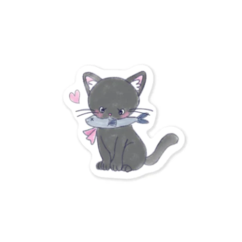 くろねこその３ Sticker