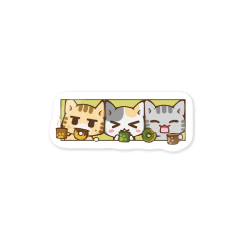 くつろぎ猫 ~まったりドーナツ~ Sticker