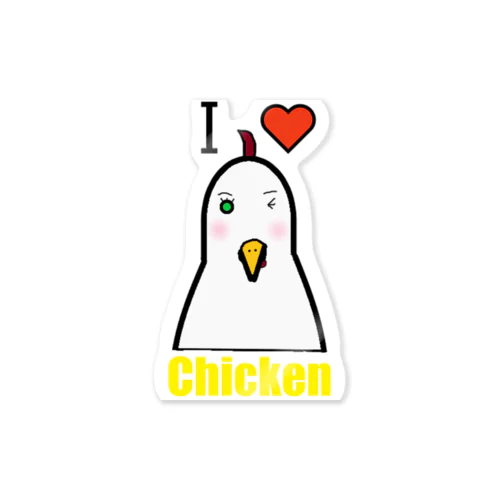 I♥Chicken Sticker