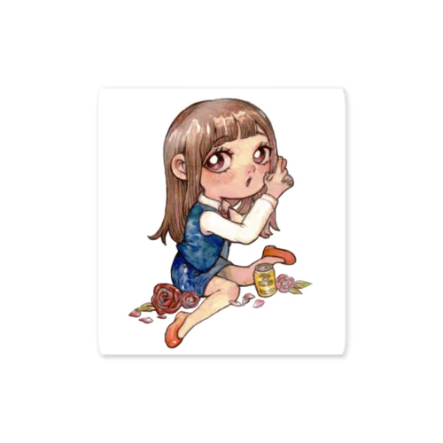 OL風ぱきゅーん千聖 Sticker