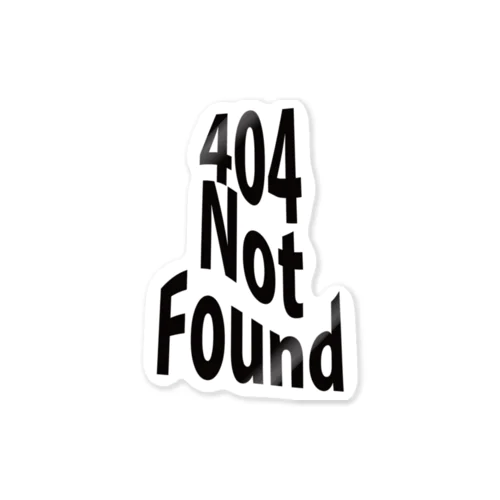 404 Not Found "Wave" ステッカー