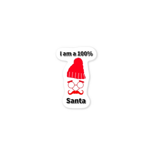 サンタクロース100% Sticker