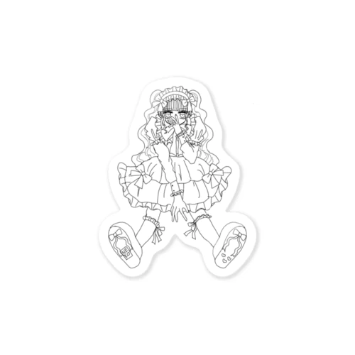 リボンロリィタちゃん Sticker