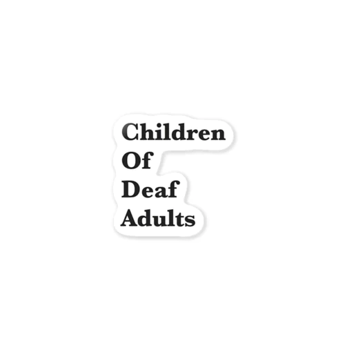 Children Of Deaf Adult Sticker