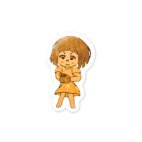 野球女子のチエちゃん Sticker