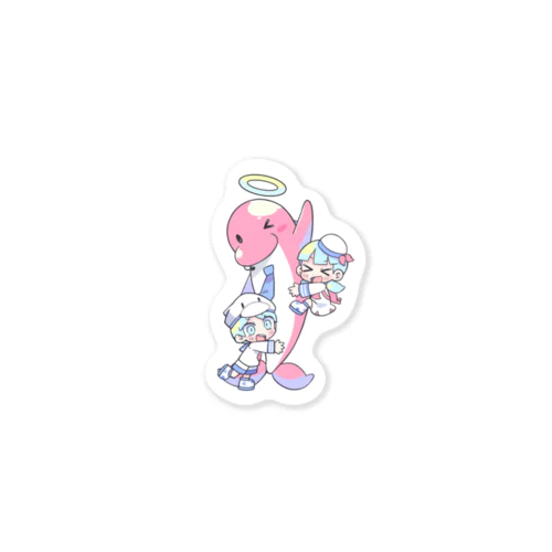 イルカのブッチくん（イラスト：寺田てら） Sticker