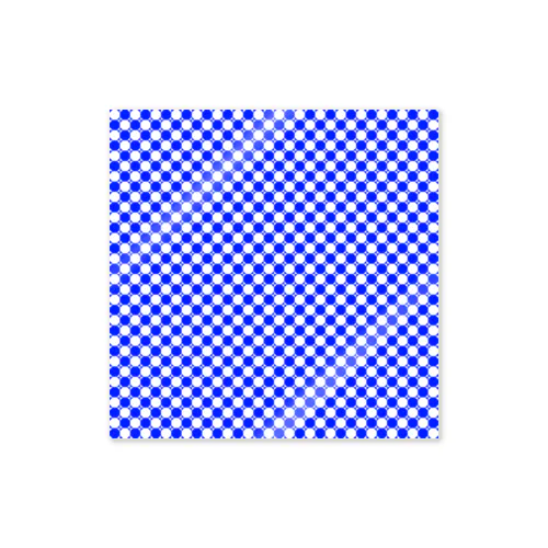 Square Polka Dot Blue(スクウェア・ポルカドット　ブルー) ステッカー
