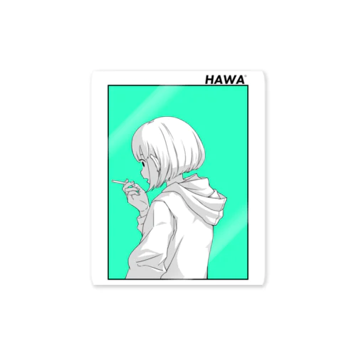 HAWA smoke Sticker