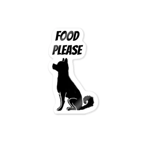 hungry dog  Sticker