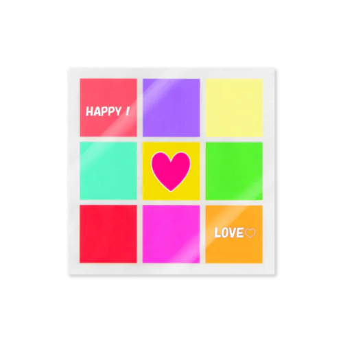 HAPPY＆LOVEカラー Sticker