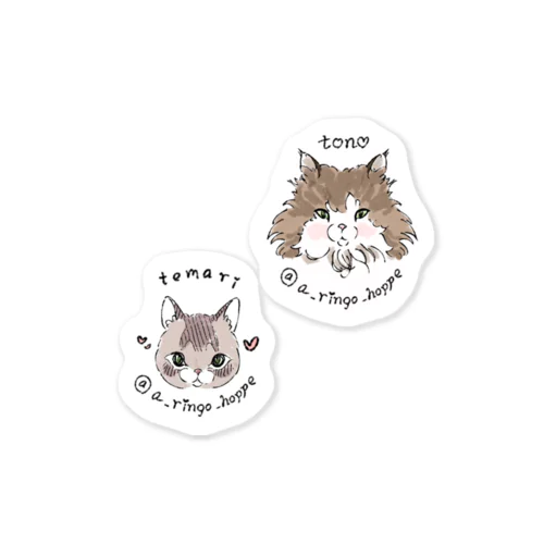 SOLD OUT🎀tono & temari プチ set 스티커