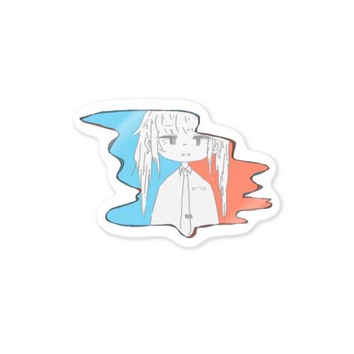 溶けるおんなのこ Sticker