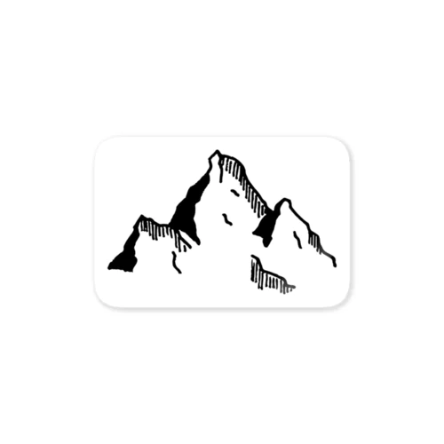 ペン画　山 Sticker