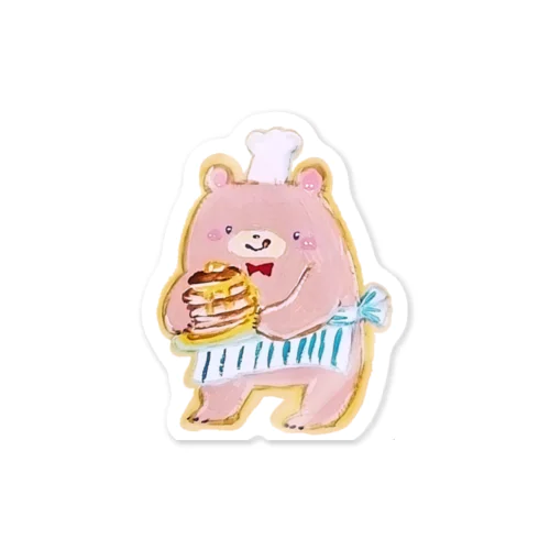 ハチミツたっぷりくまのホットケーキやさん。 Sticker