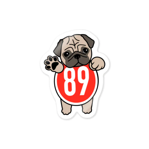 パグ-ぱぐ-PUG-パーグー グッズ Sticker