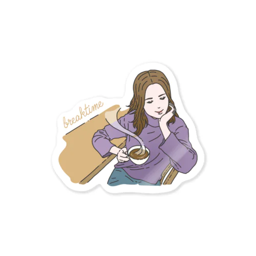 breaktime Sticker