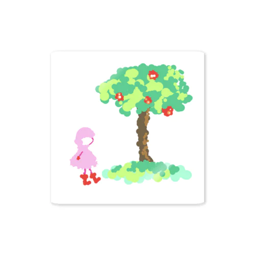 林檎の木と女の子 Sticker