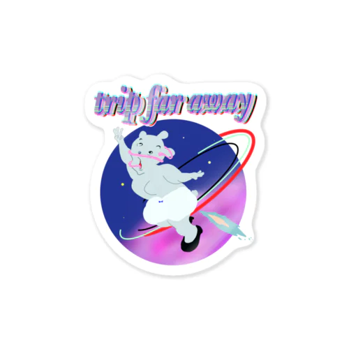 trip far away Sticker