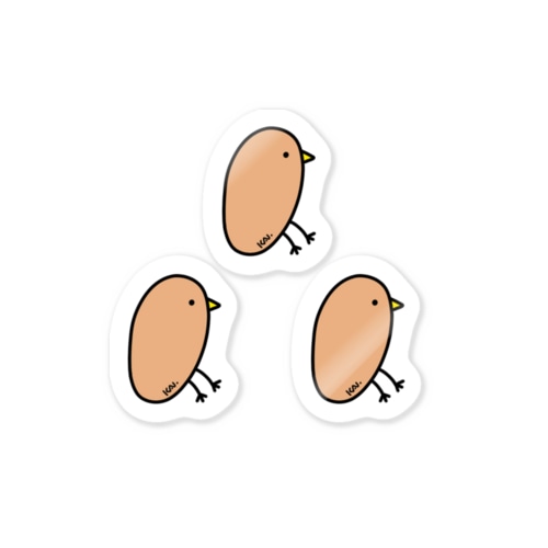 芋みたいな鳥 Sticker