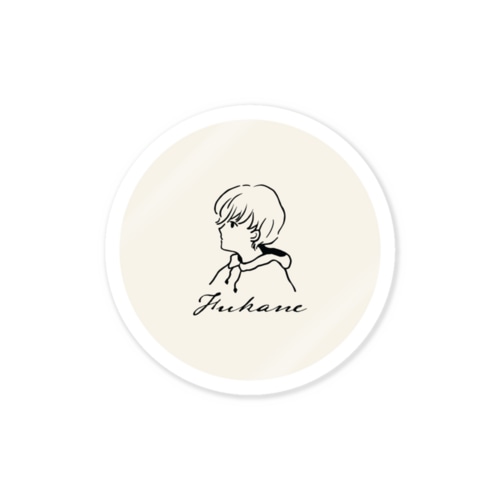 LOGO Sticker (Off White)｜#FukaneGoods 2019Winter Sticker