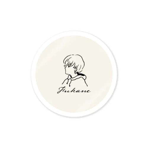 LOGO Sticker (Off White)｜#FukaneGoods 2019Winter 스티커