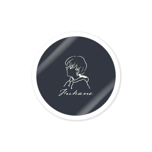 LOGO Sticker (Blue Black)｜#FukaneGoods 2019Winter 스티커