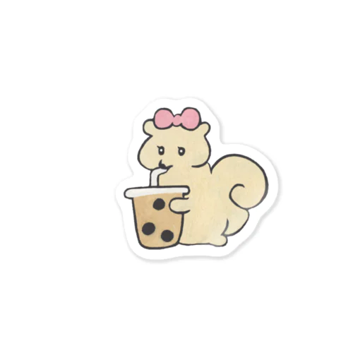 タピるリスちゃん Sticker