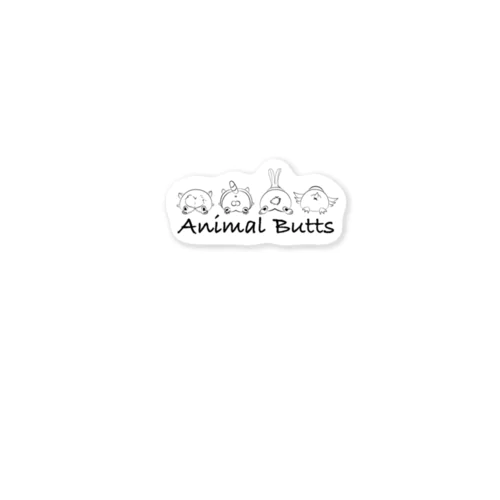 Butts Butts Sticker