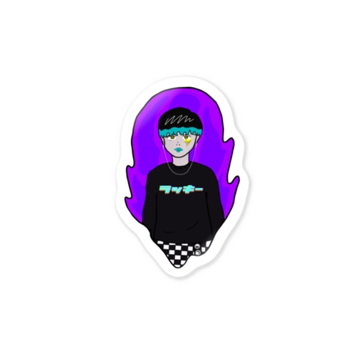 ステッカー　フクチショウ Sticker