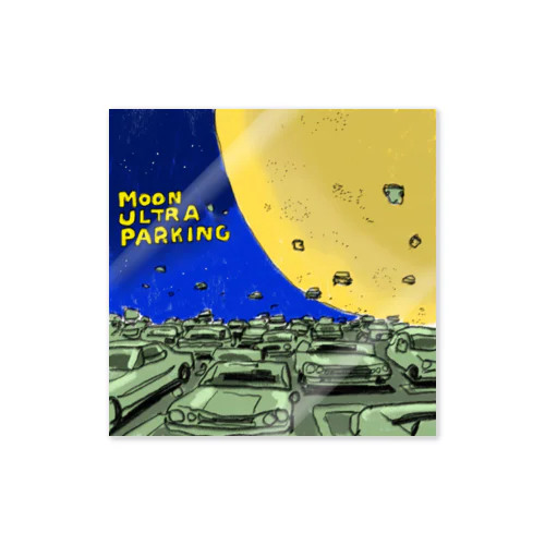 moon  ultra  parking Sticker
