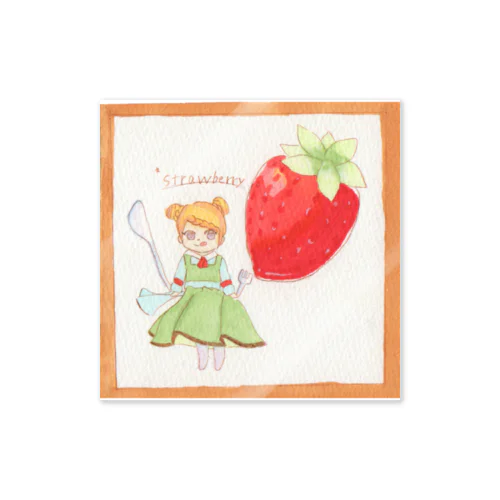 strawberry Sticker