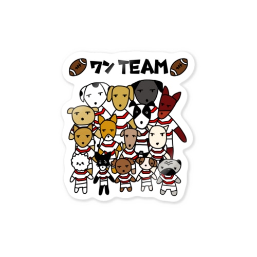 ワンTEAM Sticker