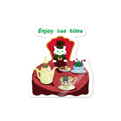 Enjoy tea party♪ Sticker
