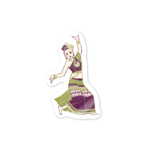 【タイの人々】伝統舞踊のダンサー Sticker