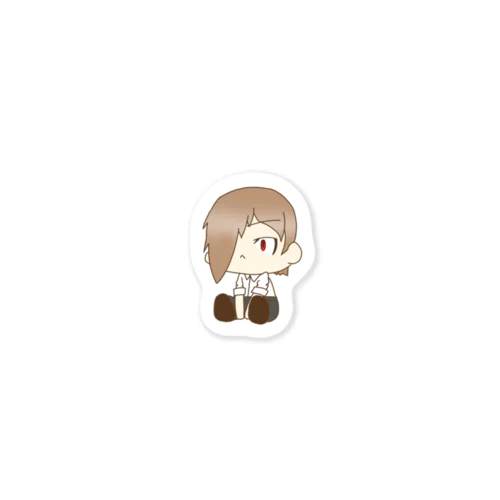 座るちびはまちゃん Sticker