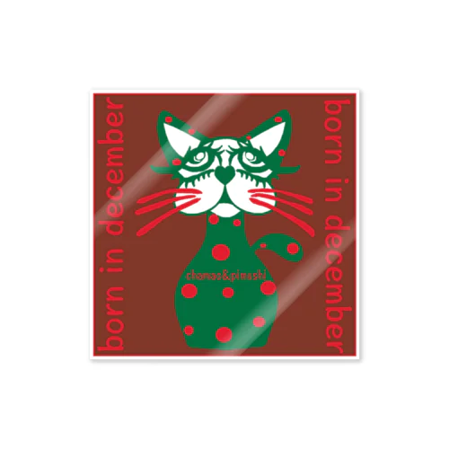 【ねこ】１２月誕生日専用 Sticker