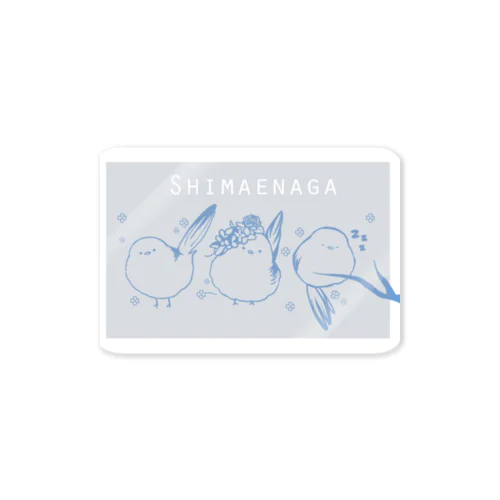 シマエナガステッカー Sticker