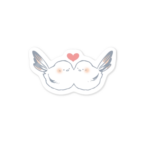 らぶらぶなシマエナガ Sticker