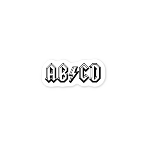 AB/CD Sticker