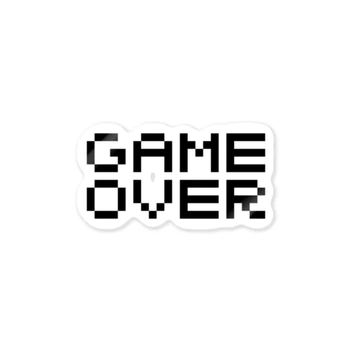 GAME OVER  ステッカー