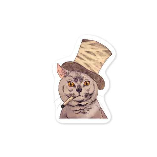 Dandy cat -紳士猫 Sticker