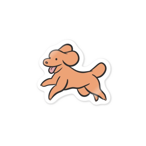 走る！トイプードル Sticker