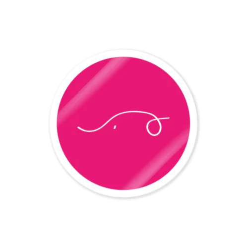 paon_pink_◯ Sticker