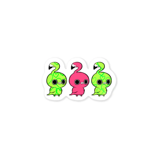 クレイジー闇うさぎ(flamingoTYPE：A) Sticker