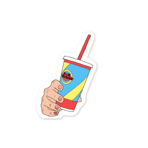 fuck burger ステッカー Sticker